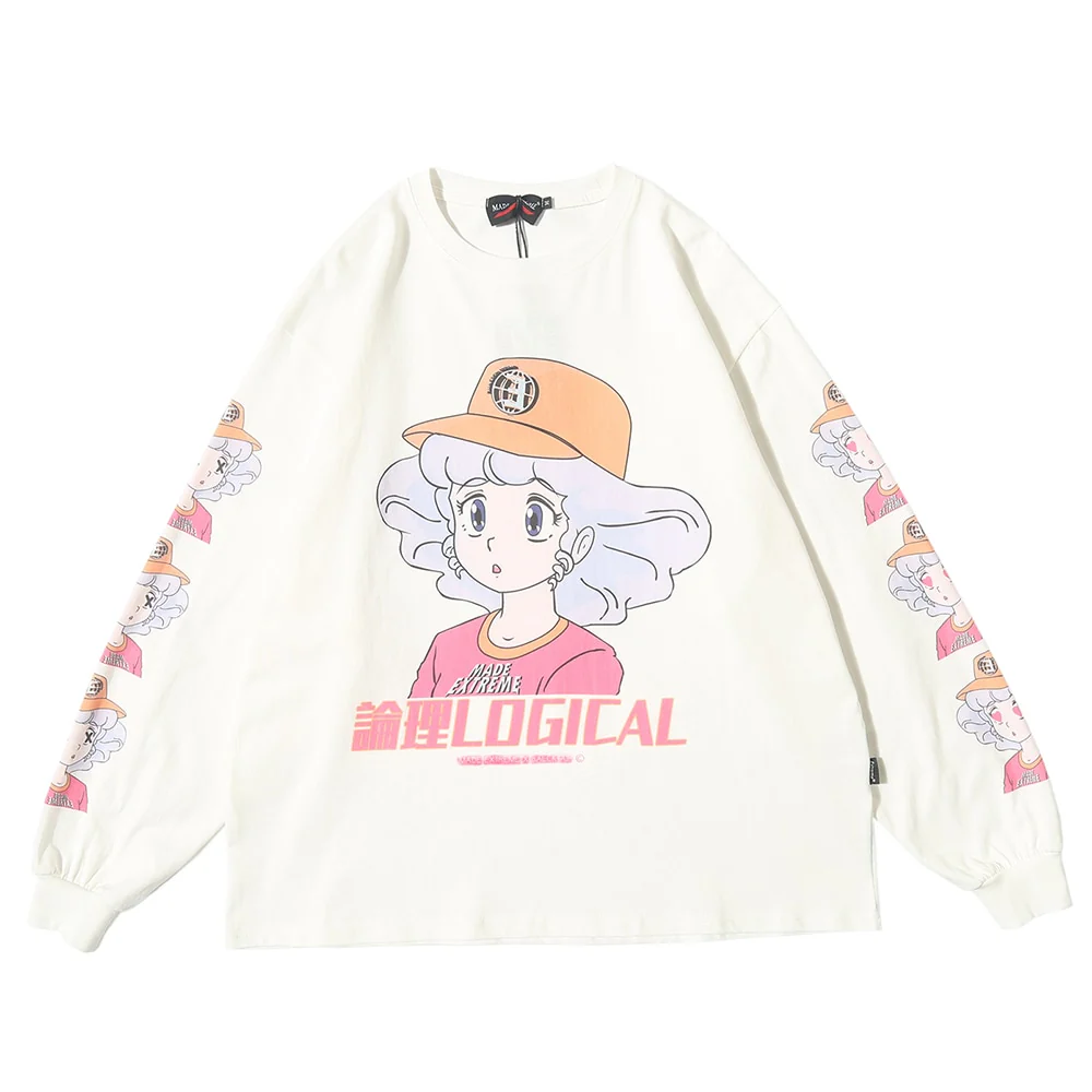 Anime Creamy Long Sleeves T-Shirt - Image 3