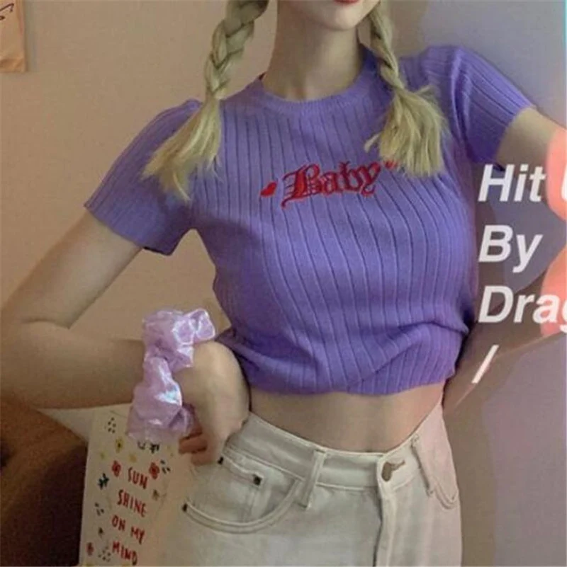 Baby Embroidery Crop Top - Image 4