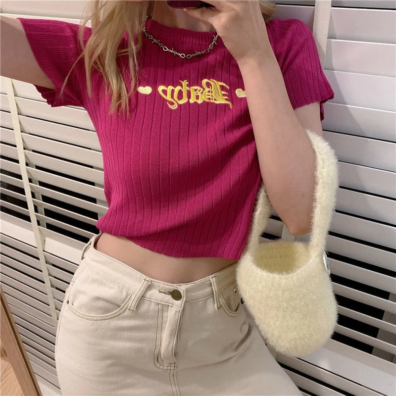 Baby Embroidery Crop Top - Image 7