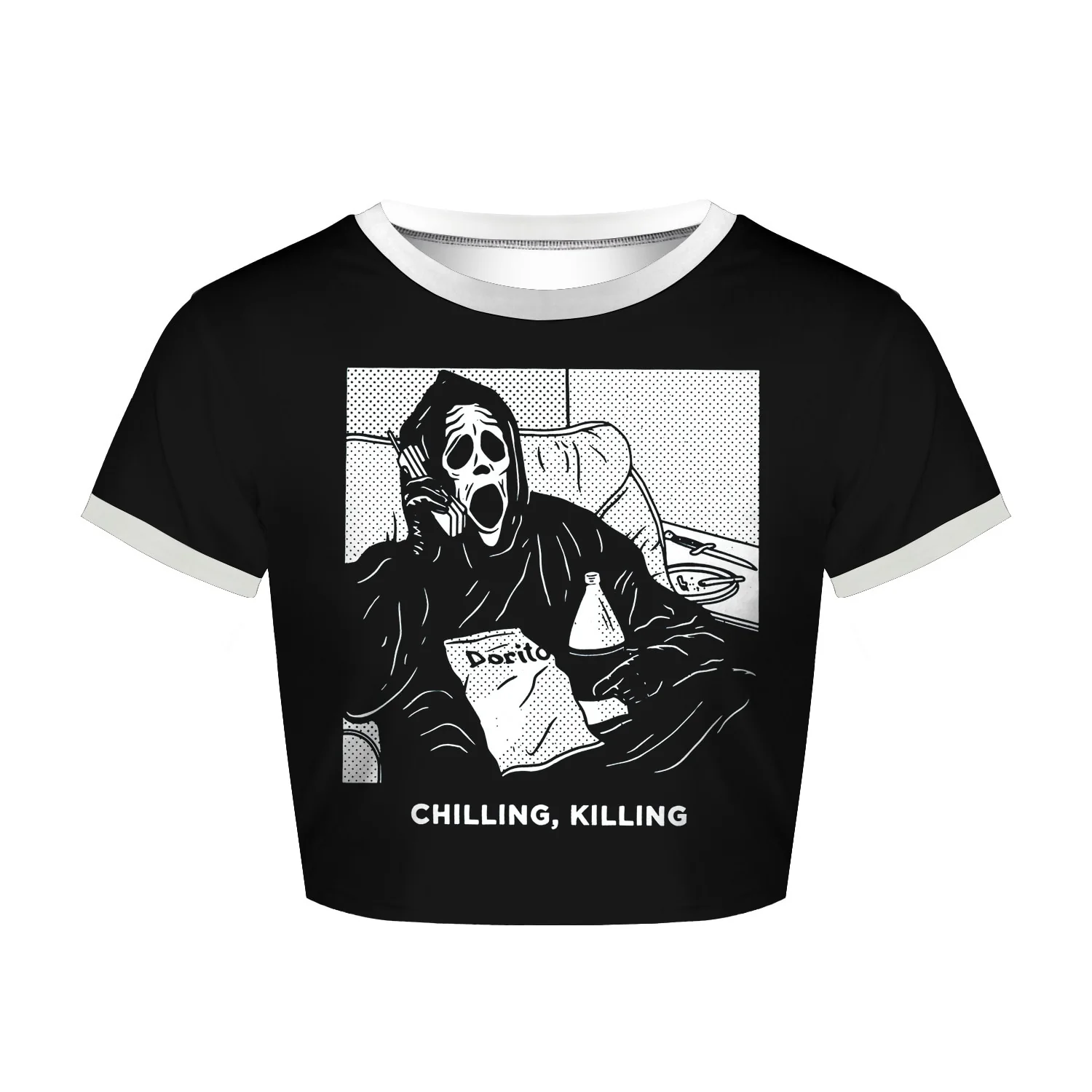 Chilling Killing Scream Crop Top - Image 4