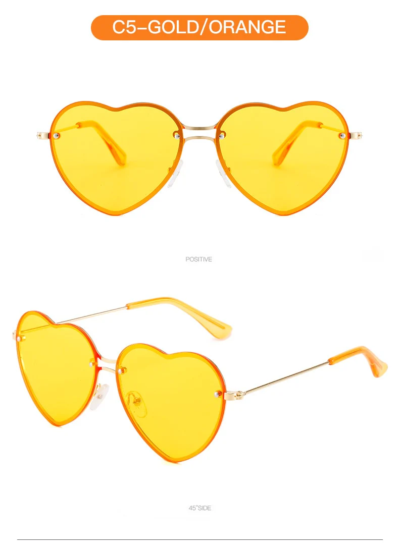 Classic Heart Shaped Sunglasses - Image 18