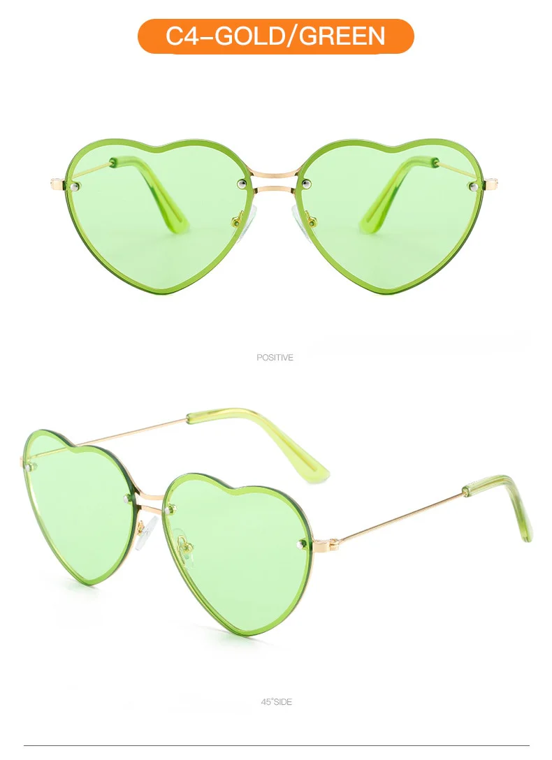 Classic Heart Shaped Sunglasses - Image 19