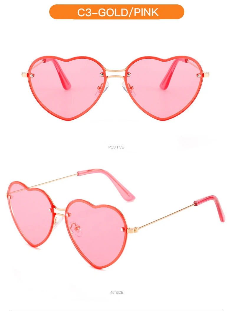 Classic Heart Shaped Sunglasses - Image 20