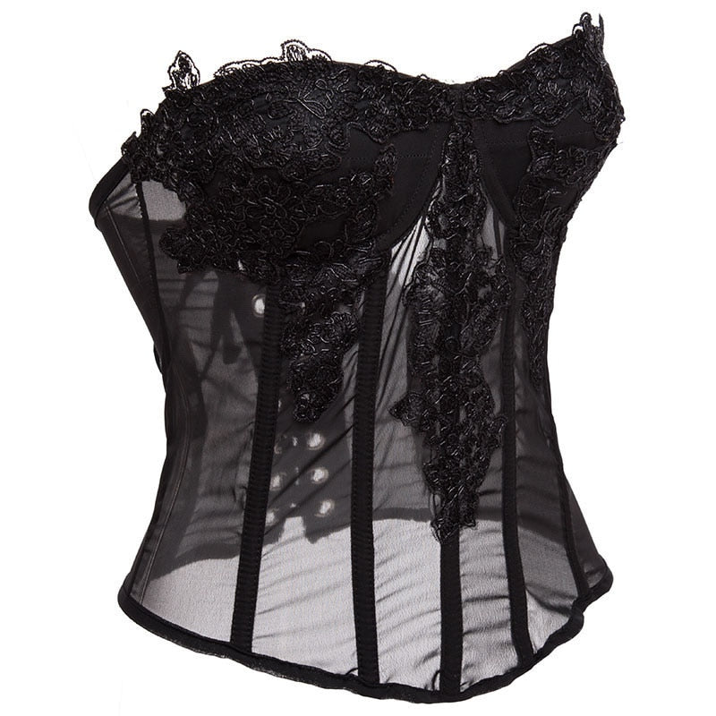 Coquette Fairycore Pink Corset Bustier Top - Image 10