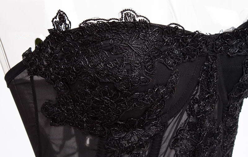 Coquette Fairycore Pink Corset Bustier Top - Image 13