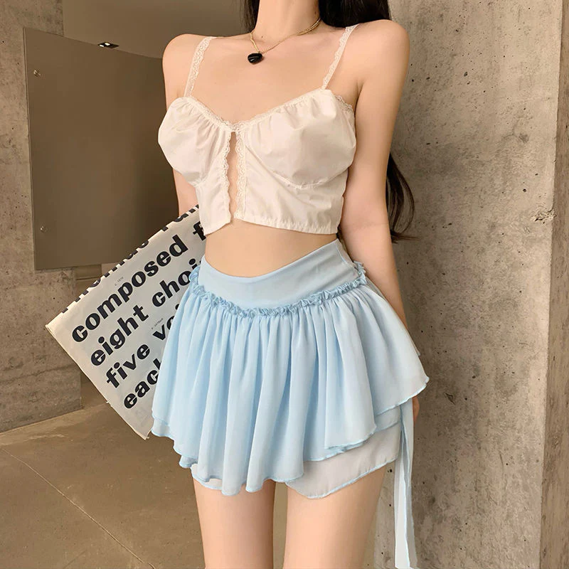 Coquette Fairycore Ruffle Mini Skirt - Image 21