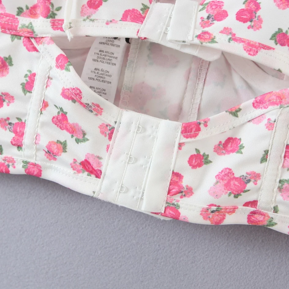 Coquette Soft Girl Floral Bustier Top - Image 5