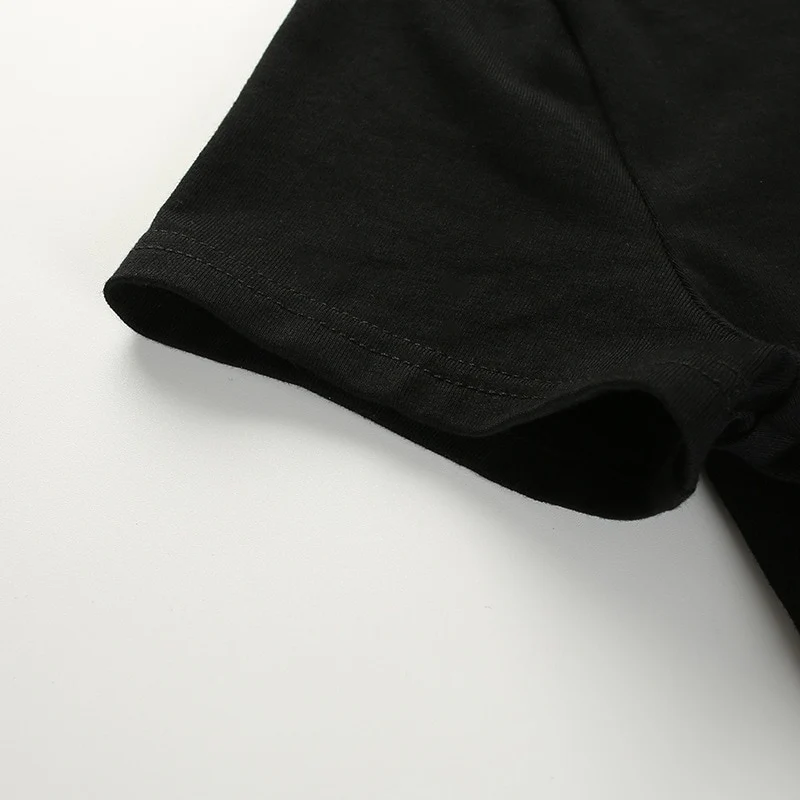 Crop Top T-Shirt Black - Image 20