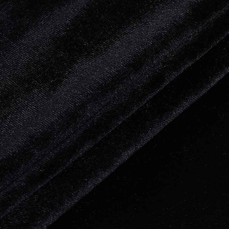 Dark Goth  Velours Vampire A-Line Dress - Image 17