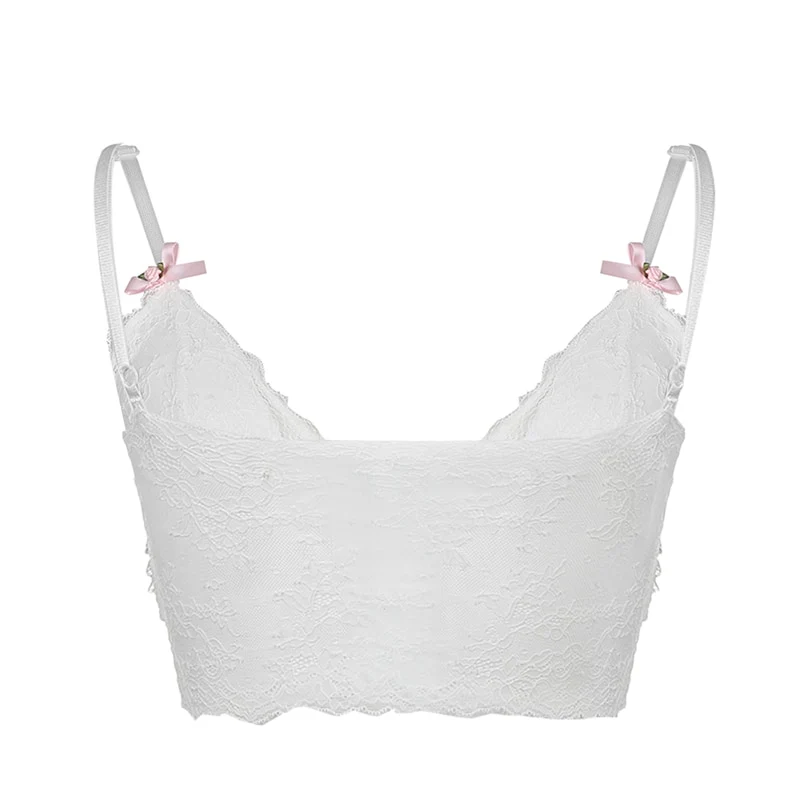Dollette Lace Top Pink Ribbons - Image 8