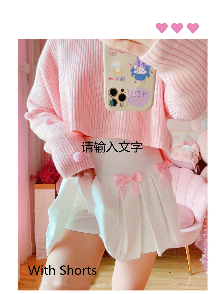Dollette Kawaii Bow Pleated Mini Skirt - Image 7