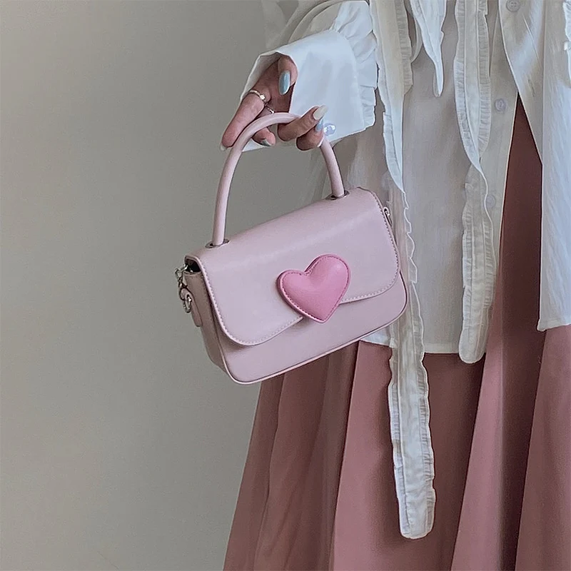 Dollette Kawaii Pink Heart Girly Handbag - Image 6