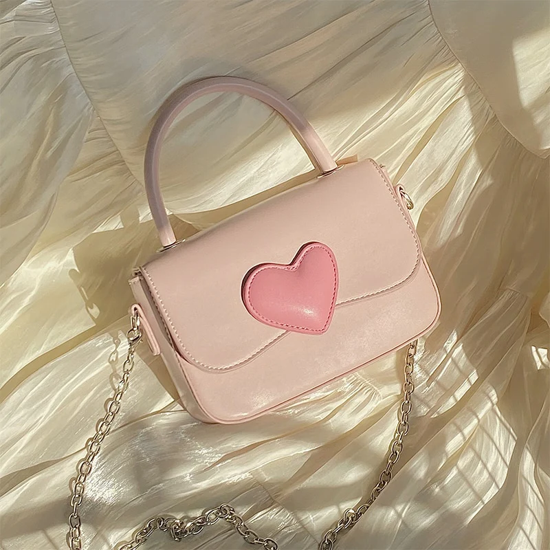 Dollette Kawaii Pink Heart Girly Handbag - Image 9