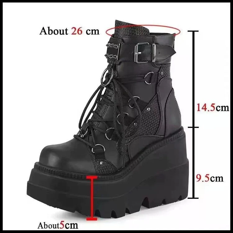 Egirl Darkwave Black Cyber Punk Sneakers - Image 3