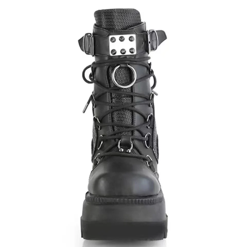 Egirl Darkwave Black Cyber Punk Sneakers - Image 6