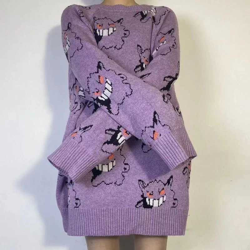 Pokemon Gengar Knitted Sweater - Image 21