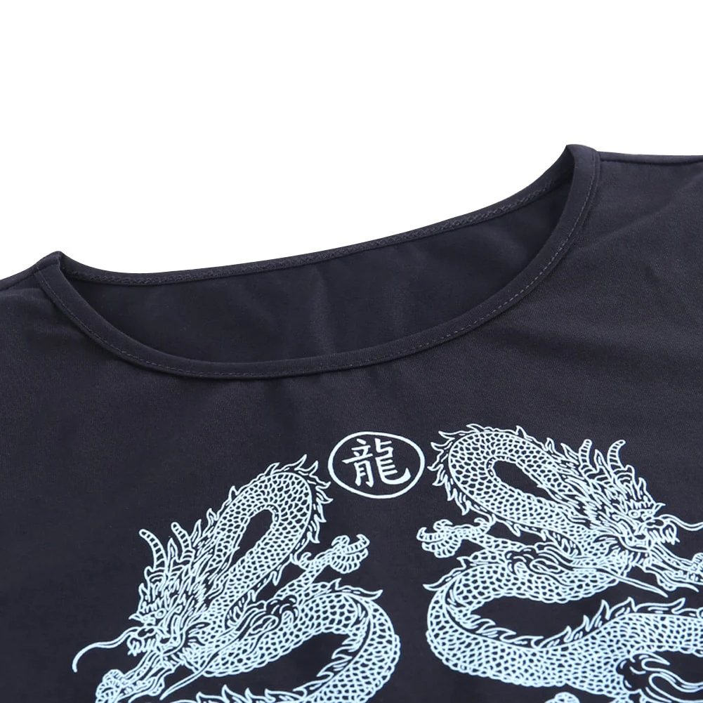 Egirl Goth Grunge Dragon Print Crop Top - Image 6
