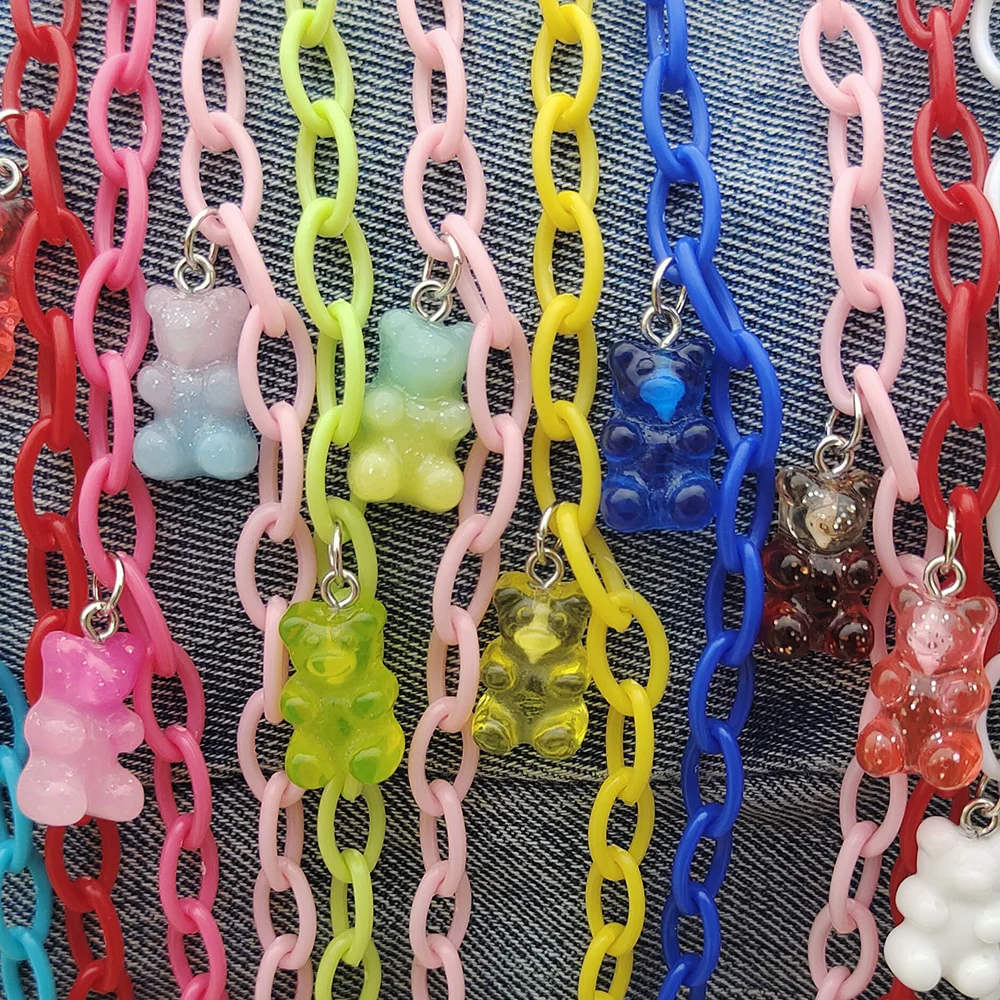 Egirl Kawaii Gummy Bear Acrylic Necklace - Image 29