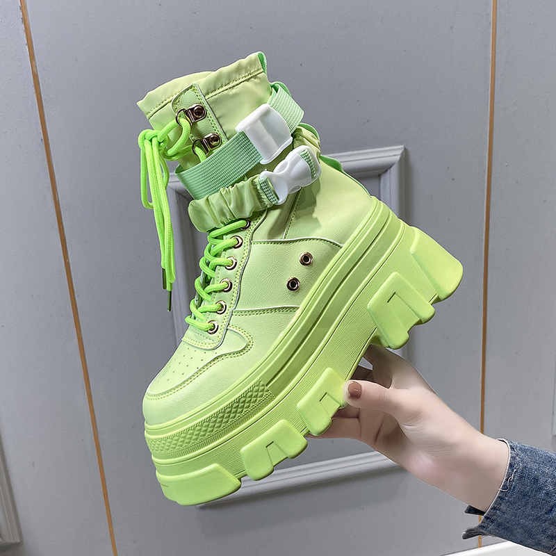 Egirl Shoes Platform Green - Image 3