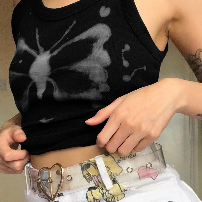 Fairy Grunge Butterfly Tie Dye Crop Top - Image 4