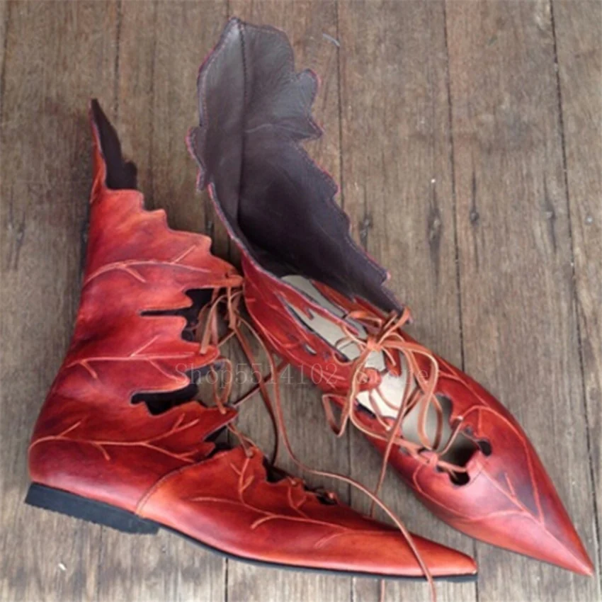 Fairycore Elf Lace Up Shoes - Image 3
