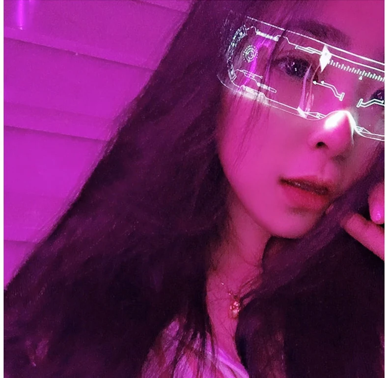 Gamer Girl LED Sunglasses Twitch Streamer - Image 11