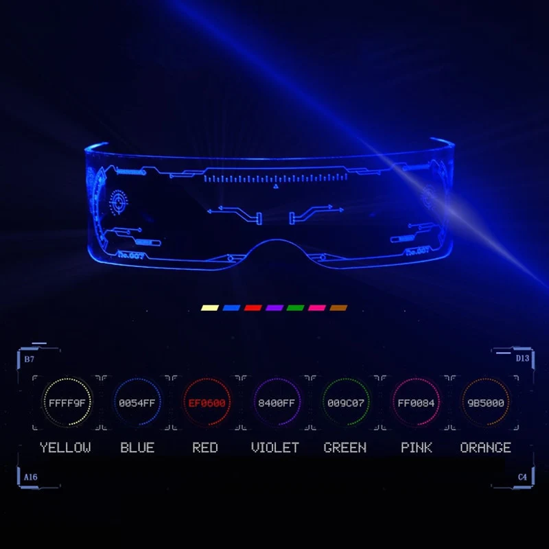 Gamer Girl LED Sunglasses Twitch Streamer - Image 4