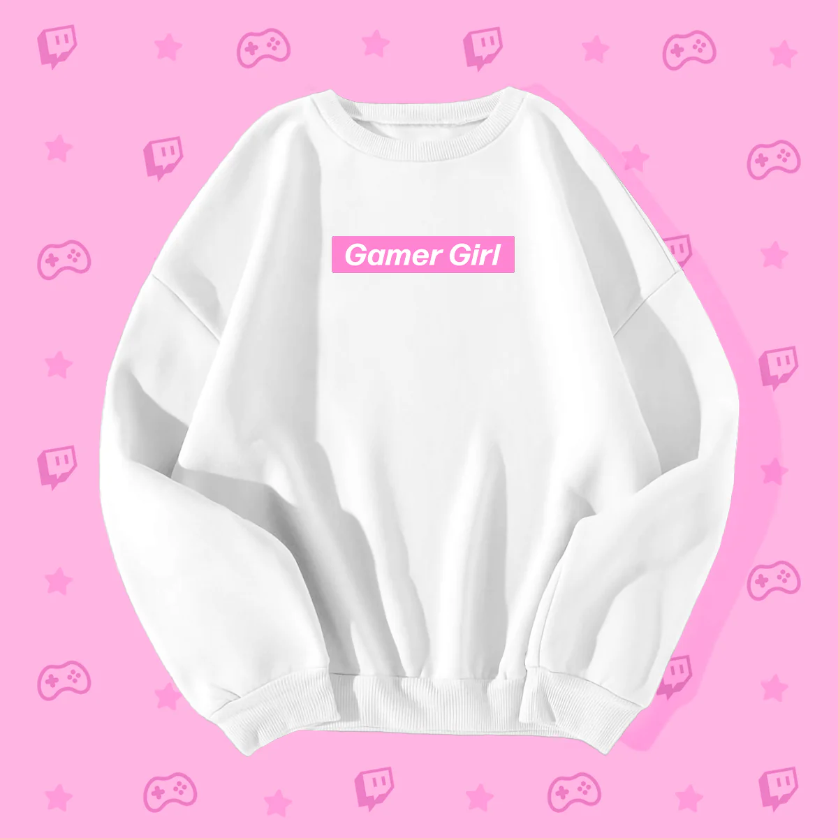 Gamer Girl Pink Box Logo Sweatshirt