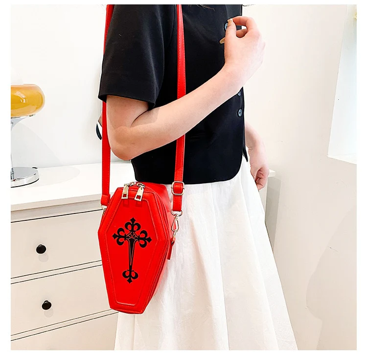 Dark Goth Coffin Shape Purse - Image 9