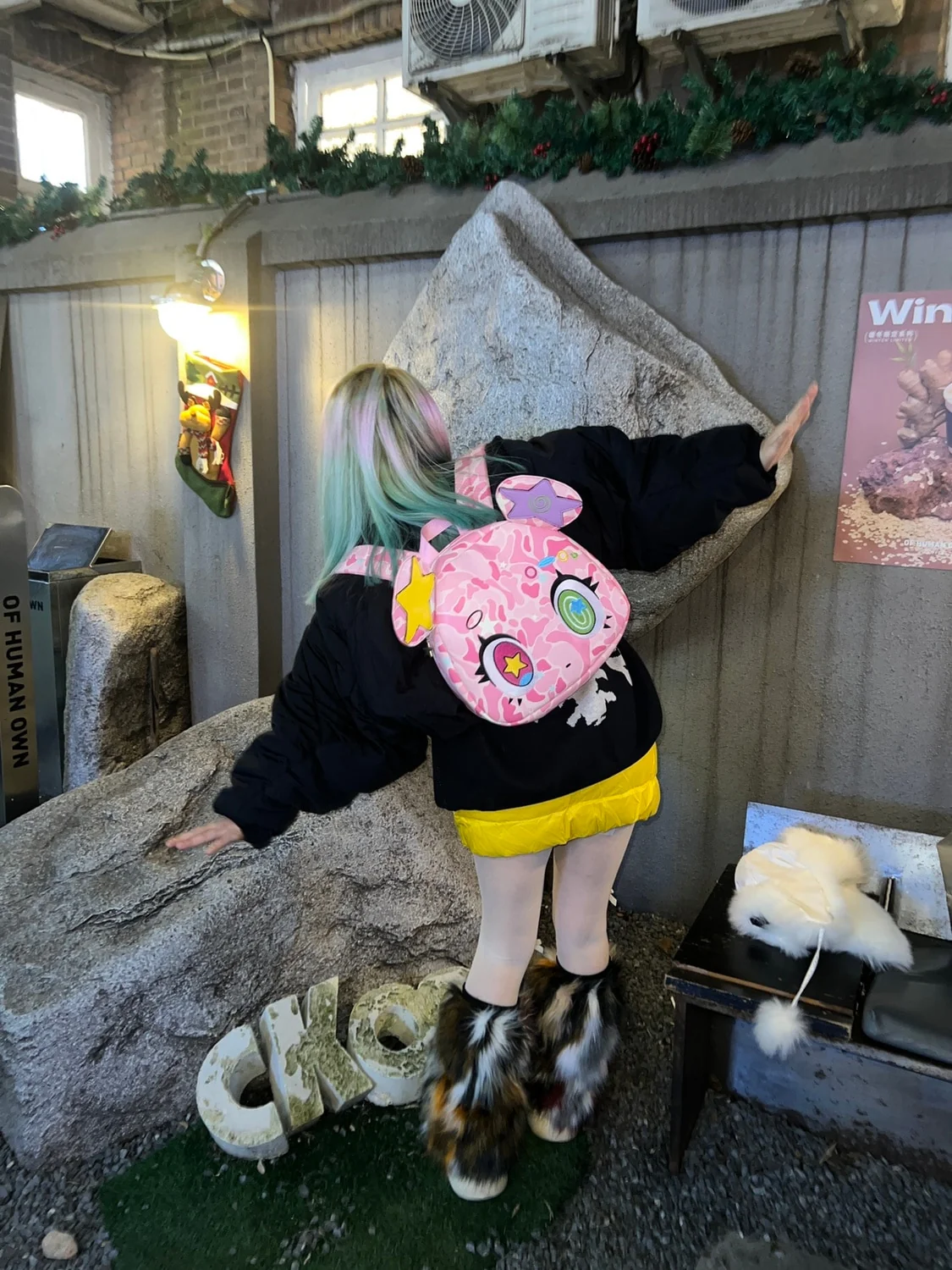 Harajuku Pink Bear Backpack - Image 16