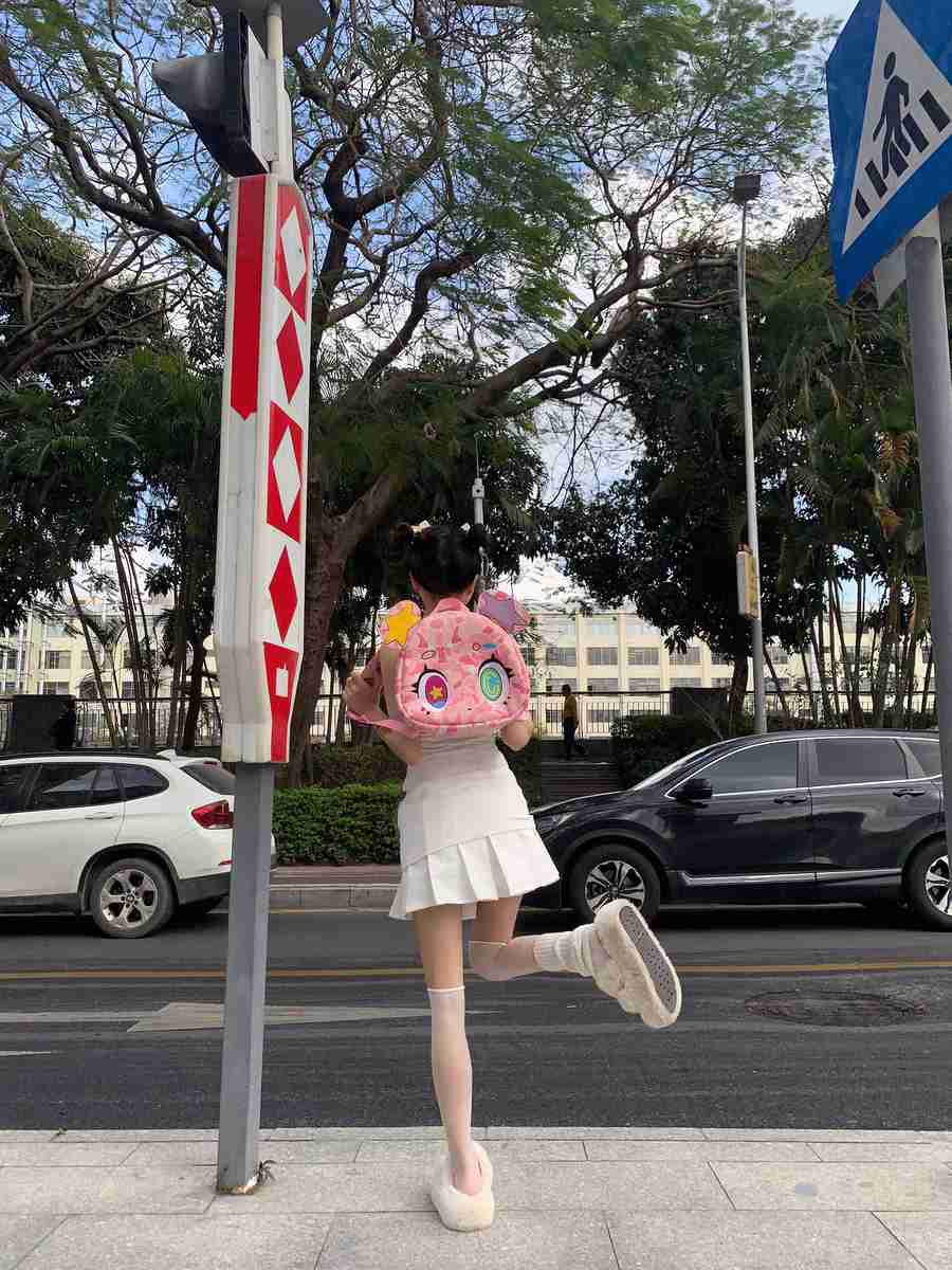 Harajuku Pink Bear Backpack - Image 19