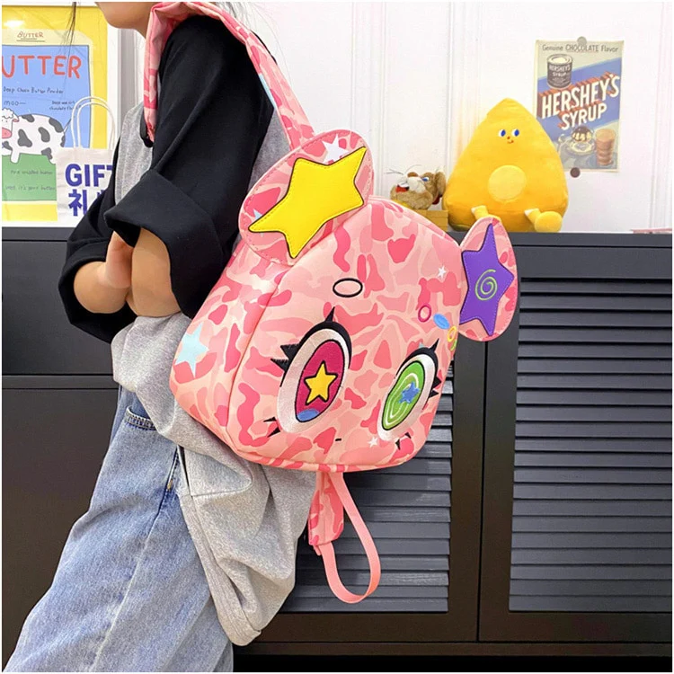 Harajuku Pink Bear Backpack - Image 22