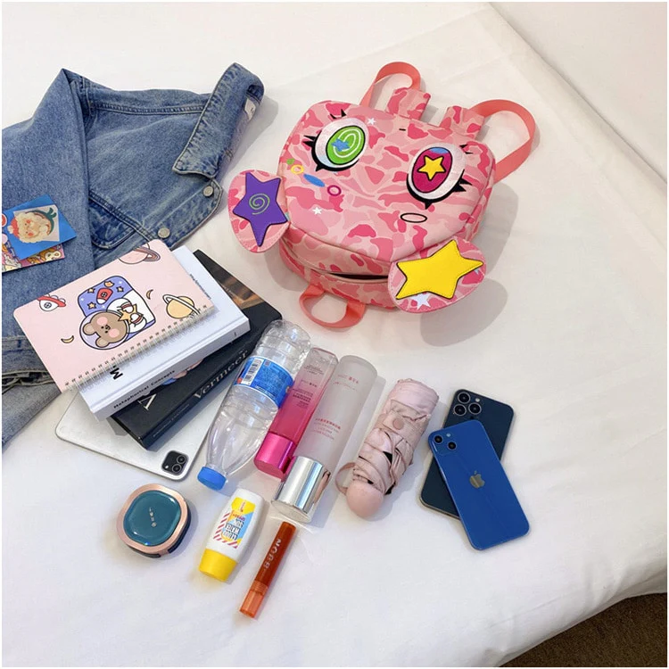 Harajuku Pink Bear Backpack - Image 8