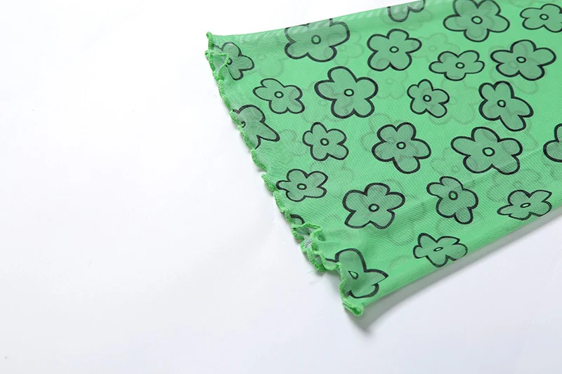 Indie Girl Green Floral Top - Image 8