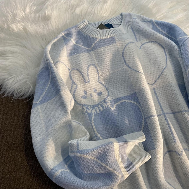 Kawaii Blue Bunny Rabbit Sweater