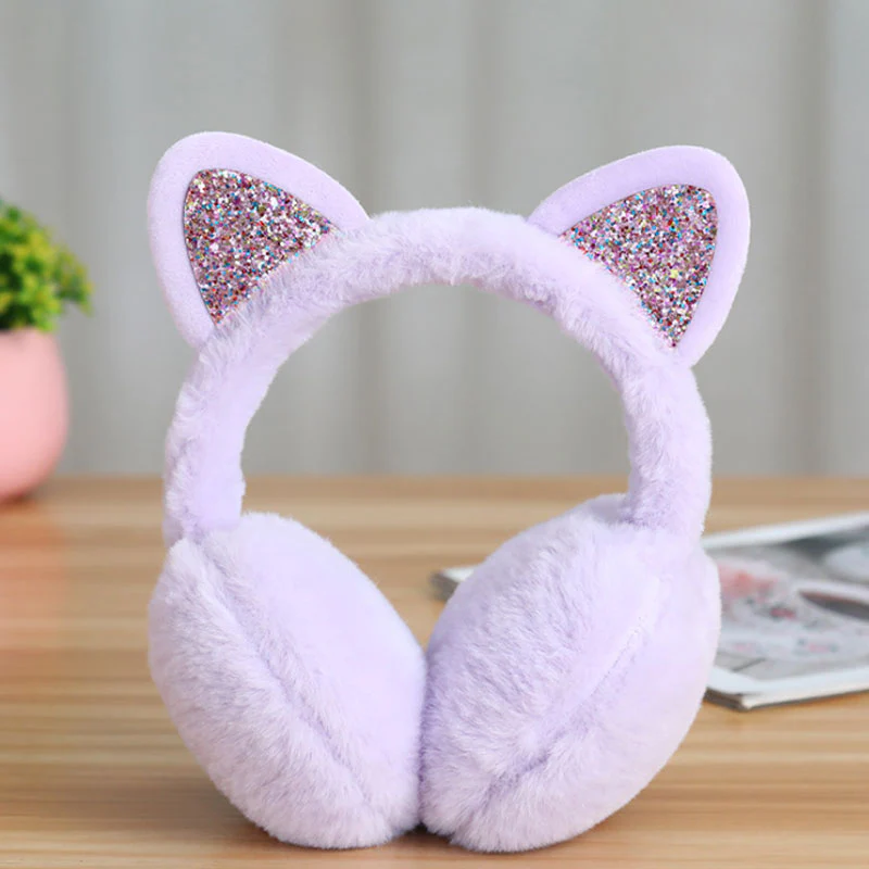 Kawaii Lovely Fur Cat Ears Earmuffs - Image 16