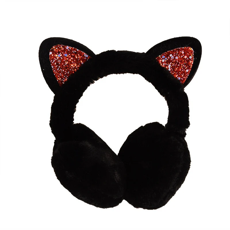 Kawaii Lovely Fur Cat Ears Earmuffs - Image 6