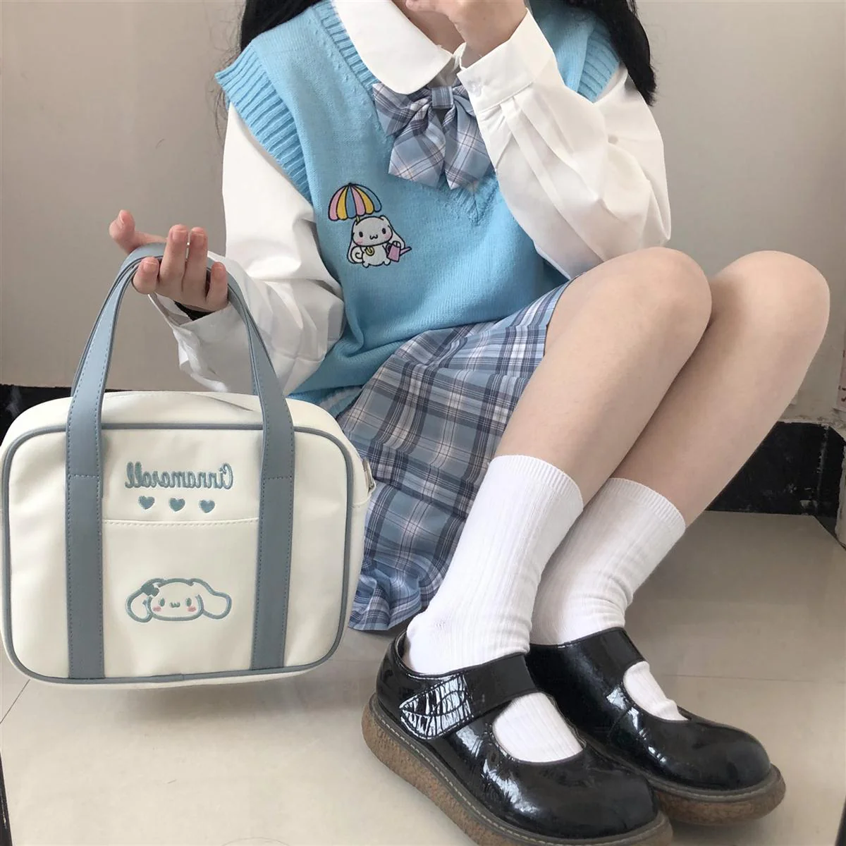 Kawaii Sweater Vest Cinnamoroll Blue - Image 6
