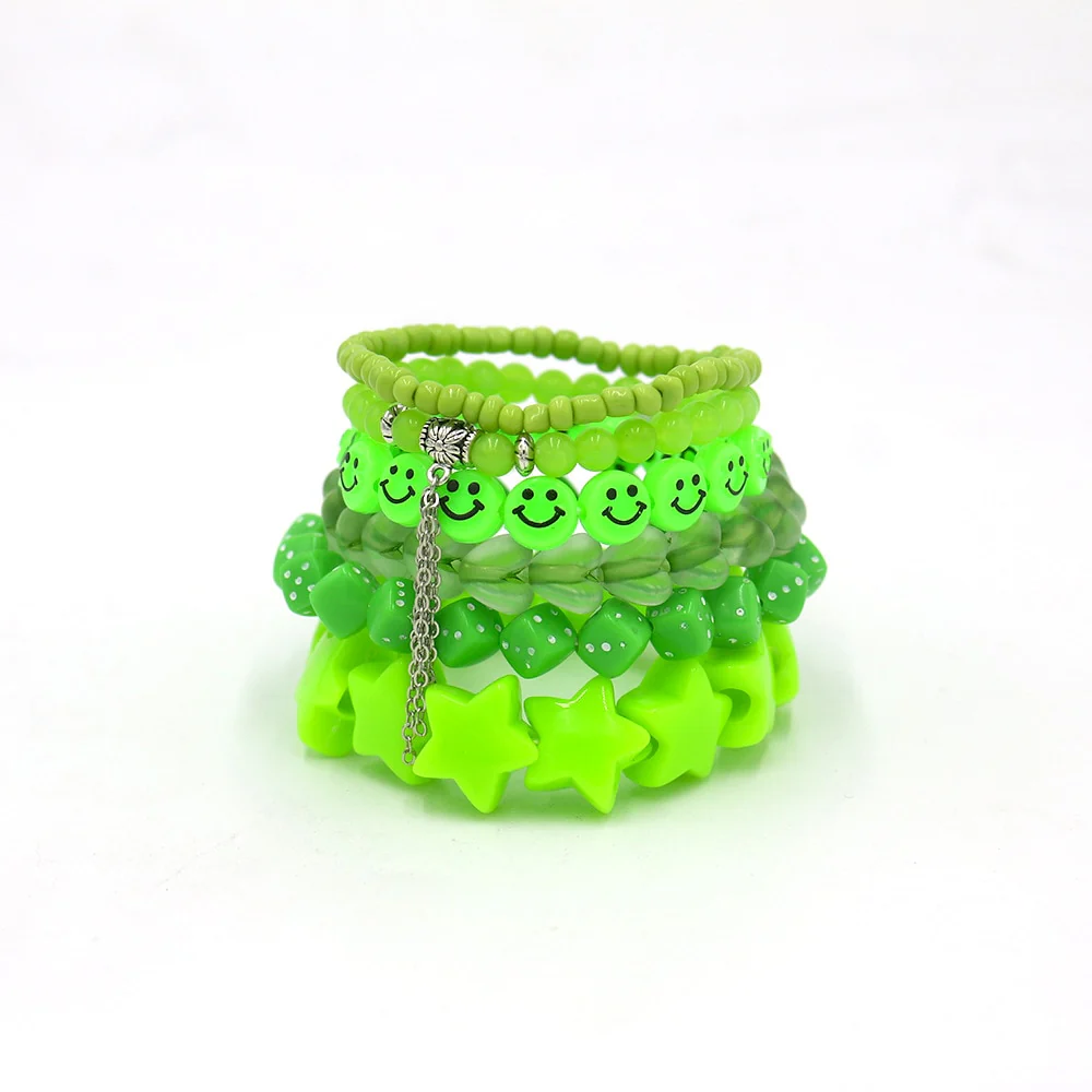 Kidcore Aesthetic Emo Pastel Goth 6 Bracelets - Image 2