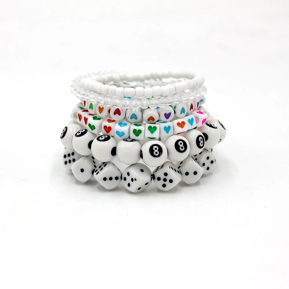 Kidcore Aesthetic Emo Pastel Goth 6 Bracelets - Image 4