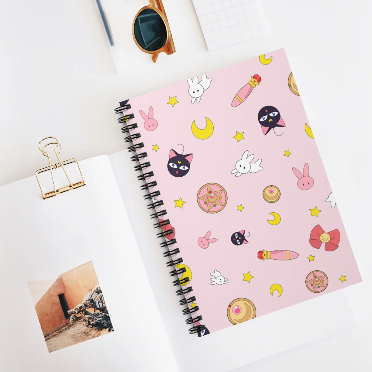 Sailor Moon Luna Bunny Spiral Notebook - Image 5