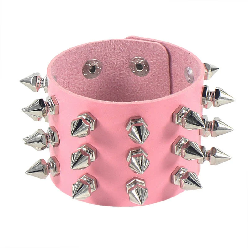 Pastel Goth Egirl Punk Rock Layered Bracelet Black - Image 8