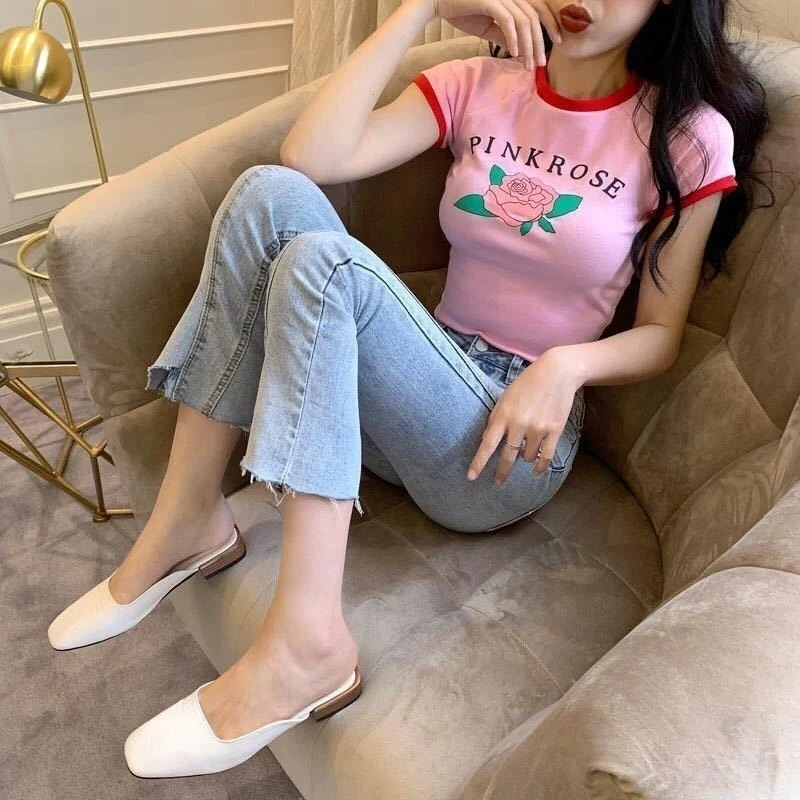 Pink Rose Crop Top - Image 6