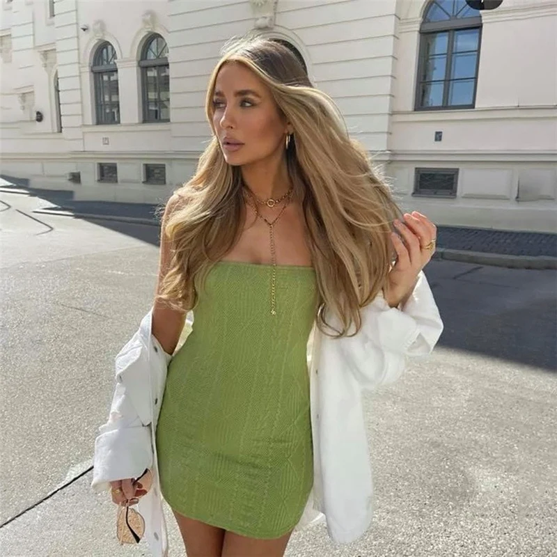 Pretty Bodycon Knitted Mini Dress - Image 18