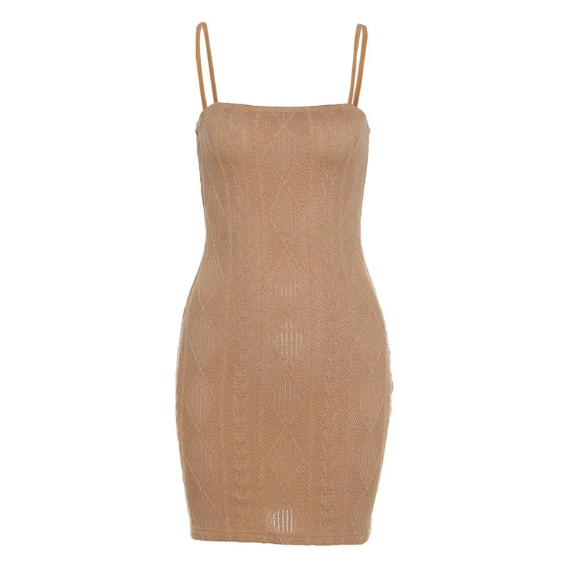 Pretty Bodycon Knitted Mini Dress - Image 32