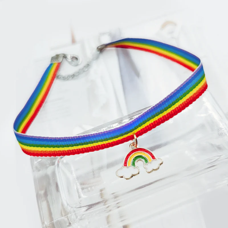 Rainbow Choker Necklace