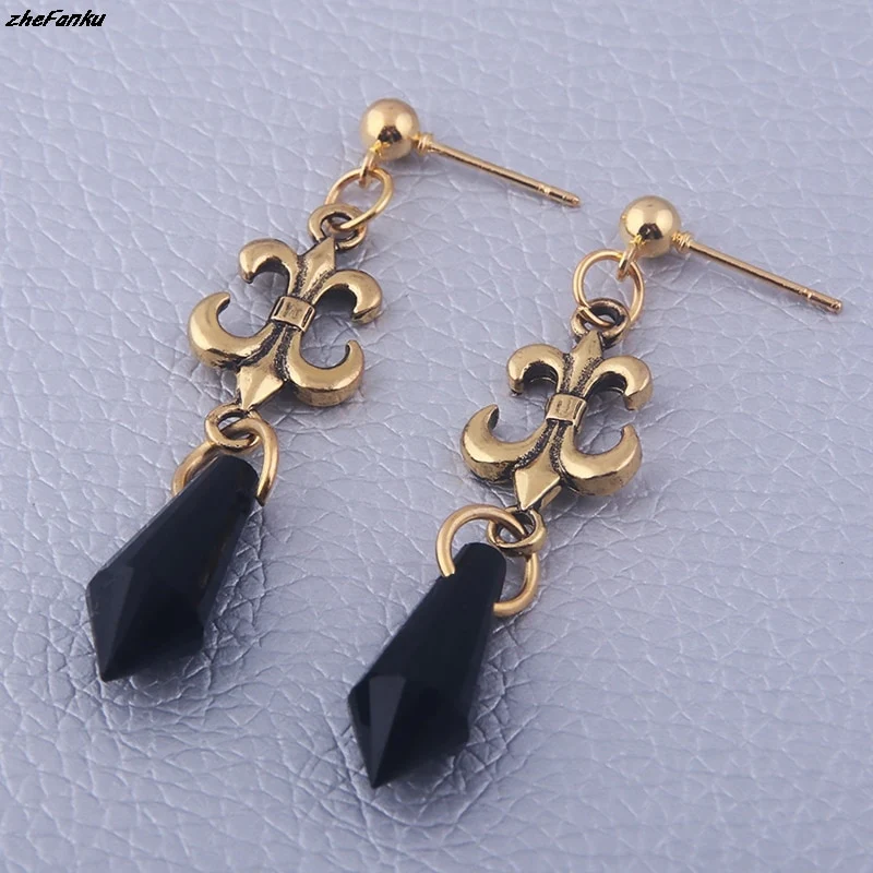 Sailor Moon Black Lady Black Crystal Earrings - Image 8
