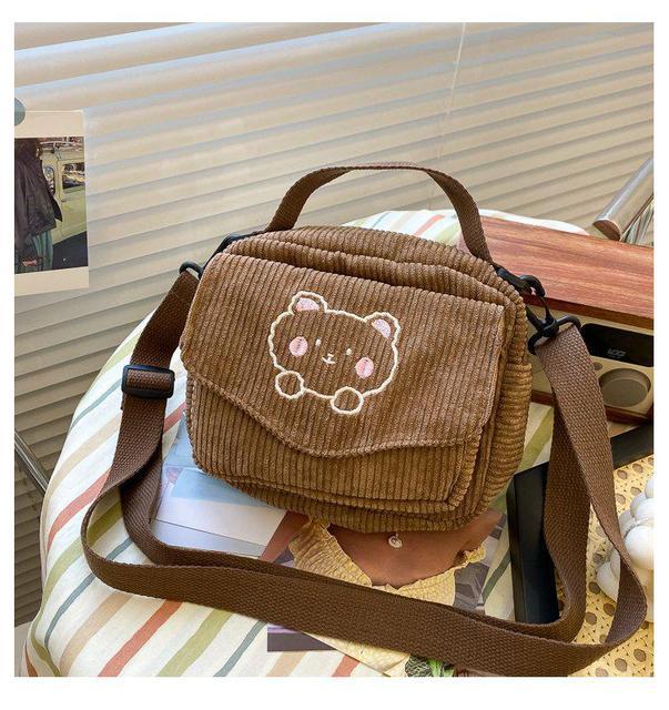 Soft Brown Mocha Kawaii Satchel bag - Image 5
