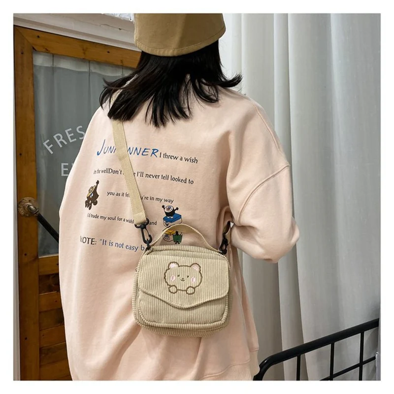Soft Brown Mocha Kawaii Satchel bag - Image 6