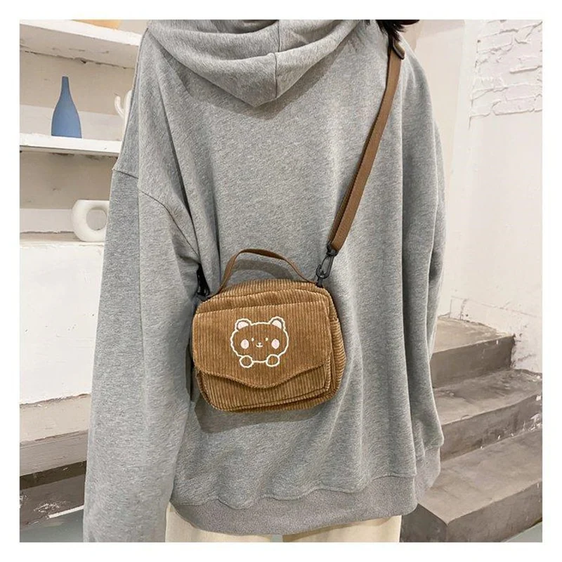 Soft Brown Mocha Kawaii Satchel bag - Image 8